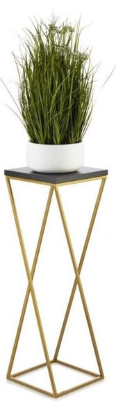 Stojan na květiny LOFT 70x24 cm zlatá/černá