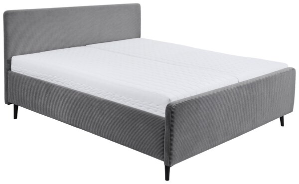 ČALOUNĚNÁ POSTEL, 160/200 cm, tmavě šedá MID.YOU - Manželské postele, Online Only