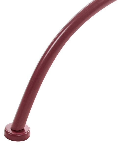 Bistro stolek ALBINIA 70 cm 70 cm Kov Vínová