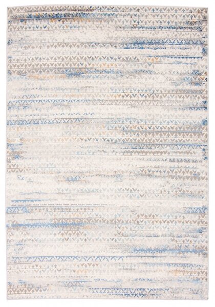 Makro Abra Moderní kusový koberec PORTLAND G494B bílý modrý Rozměr: 80x150 cm