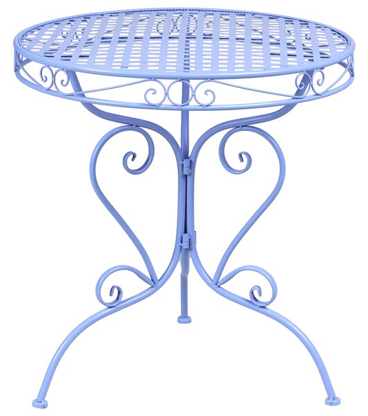 Bistro stolek ALBINIA 70 cm 70 cm Kov Modrá