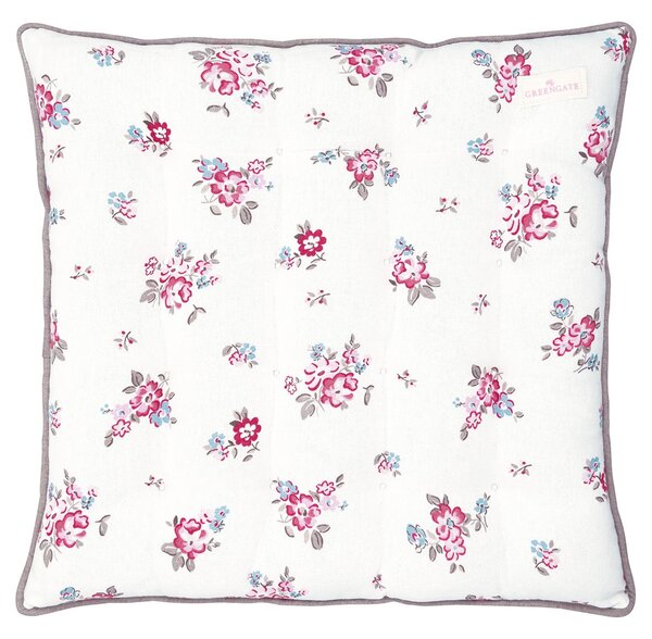 Prošívaný podsedák Elba White 40 × 40 cm