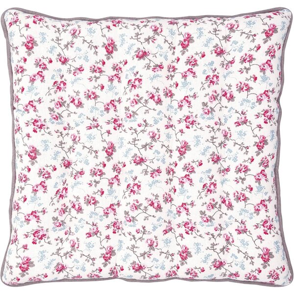 Prošívaný podsedák Elba White 40 × 40 cm