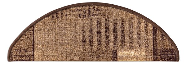 Kobercový ráj Kobercový nášlap ESSENZA 17 hnědý Rozměr: 67 cm x 24 cm + 3 cm (zahnutí)