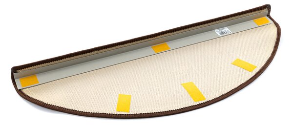 Kobercový ráj Kobercový nášlap ESSENZA 17 hnědý Rozměr: 67 cm x 24 cm + 3 cm (zahnutí)