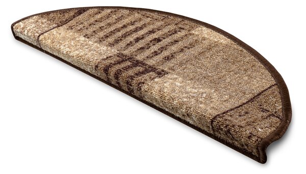 Kobercový ráj Kobercový nášlap ESSENZA 17 hnědý Rozměr: 67 cm x 24 cm + 3 cm (zahnutí)
