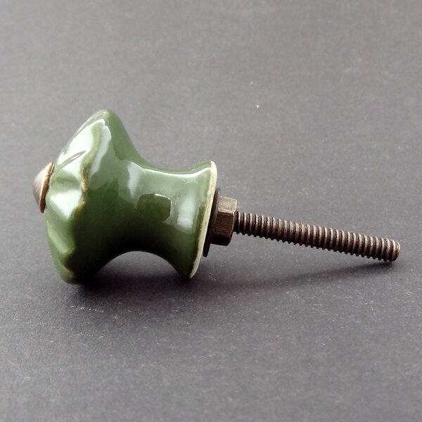 Knopka model 4- Vintage zelená Barva kovu: antik světlá
