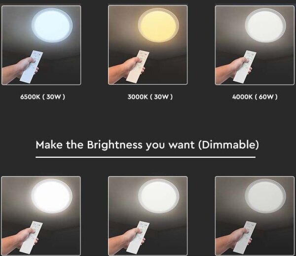 LED Stmívatelné stropní svítidlo LED/40W/230V 3000K/4000K/6500K + DO