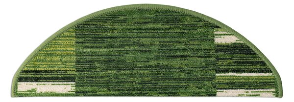 Kobercový ráj Kobercový nášlap Adagio 12 zelený Rozměr: 67 cm x 24 cm + 3 cm (zahnutí)
