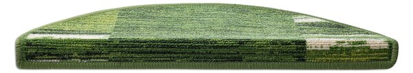 Kobercový ráj Kobercový nášlap Adagio 12 zelený Rozměr: 67 cm x 24 cm + 3 cm (zahnutí)