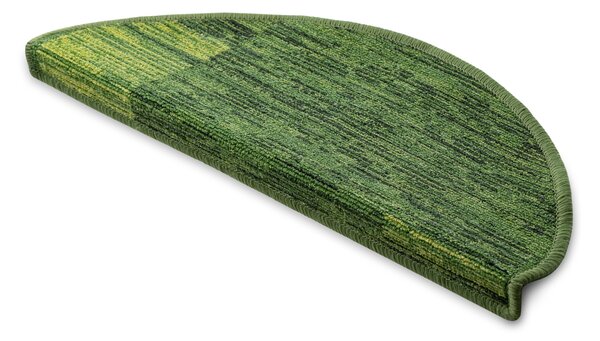 Kobercový ráj Kobercový nášlap Adagio 12 zelený Rozměr: 67 cm x 24 cm + 3 cm (zahnutí)