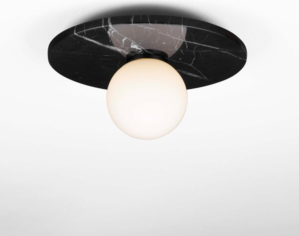 -25 % Dny MOMENTI– Černé mramorové stropní světlo Nova Luce Idor 30 cm