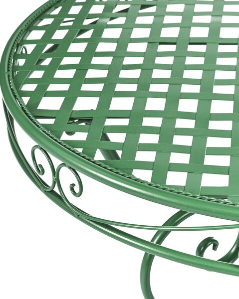 Bistro stolek ALBINIA 70 cm 70 cm Kov Zelená