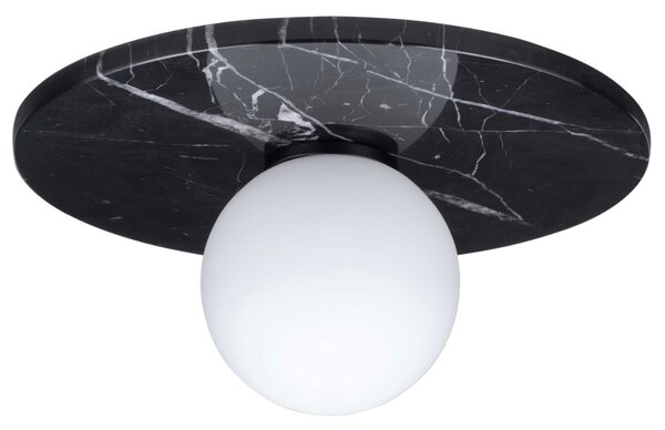 -25 % Dny MOMENTI– Černé mramorové stropní světlo Nova Luce Idor 30 cm