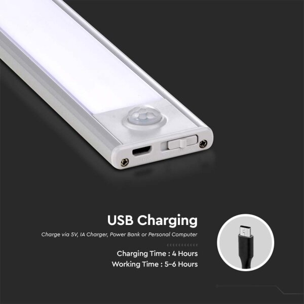 LED Podlinkové svítidlo se senzorem LED/1,5W/5V 1500 mAh 3000K