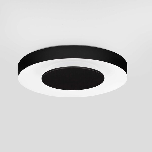 Černobílé kovové stropní LED světlo Nova Luce Pada 40 cm
