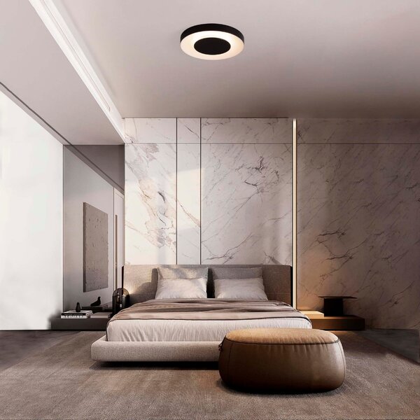 Bílé kovové stropní LED světlo Nova Luce Pada 40 cm