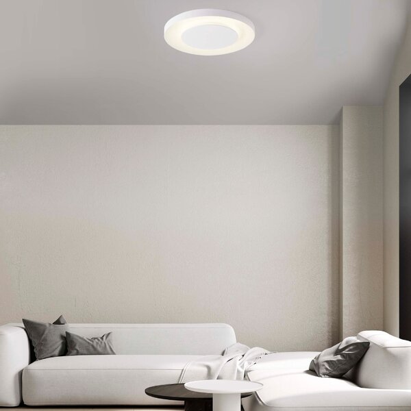 Bílé kovové stropní LED světlo Nova Luce Pada 60 cm