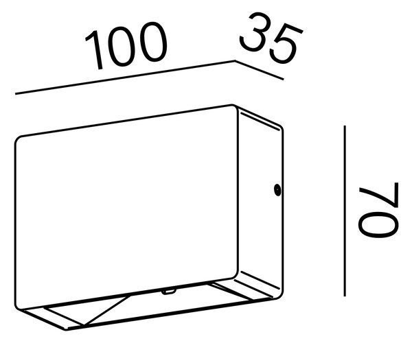 AQform designová venkovní nástěnná svítidla LEDPOINT Square Down