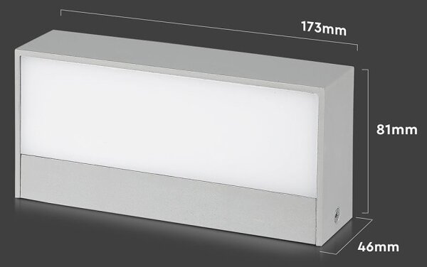 LED Venkovní nástěnné svítidlo LED/9W/230V 6400K IP65