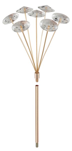 KŘIŠŤÁLOVÉ STROPNÍ SVÍTIDLO, 60/32,5 cm Globo - Online Only svítidla, Online Only