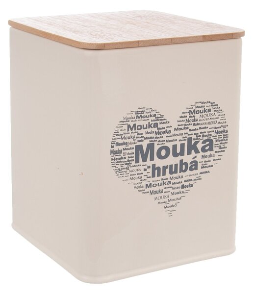 Dóza Mouka hrubá SRDCE 11,5x11,5x14 cm