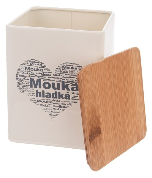 Dóza Mouka hladká SRDCE 11,5x11,5x14 cm