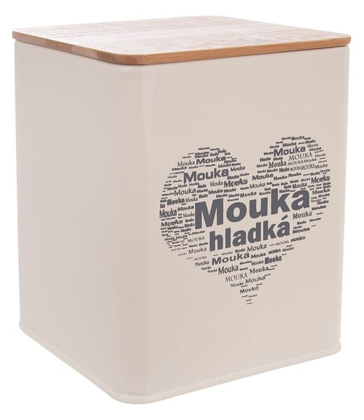 Dóza Mouka hladká SRDCE 11,5x11,5x14 cm