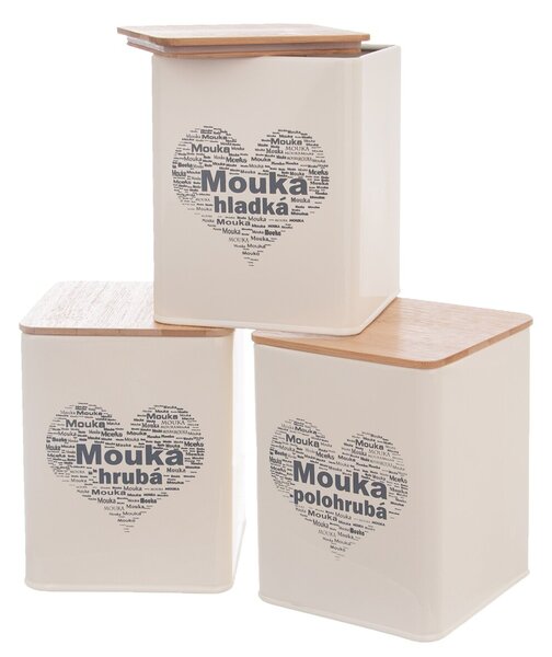 Dóza Mouka hrubá SRDCE 11,5x11,5x14 cm