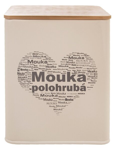 Dóza Mouka polohrubá SRDCE 11,5x11,5x14 cm
