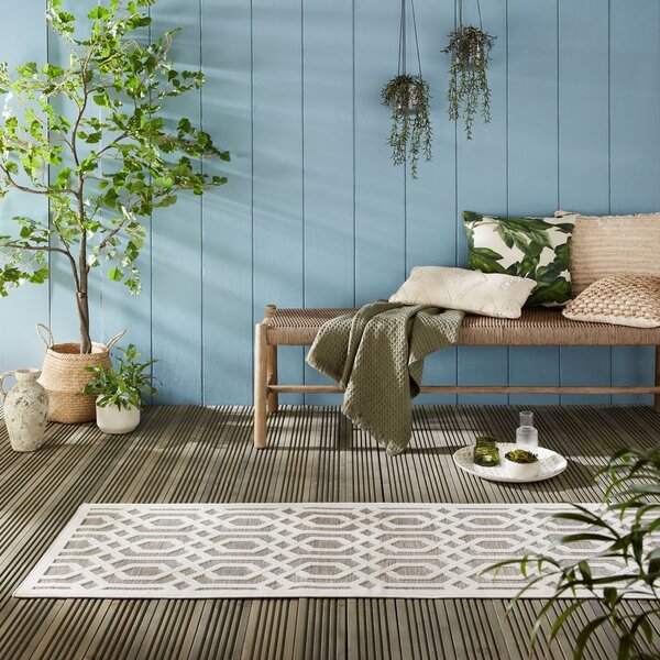 Béžový venkovní koberec běhoun 230x66 cm Mondo - Flair Rugs