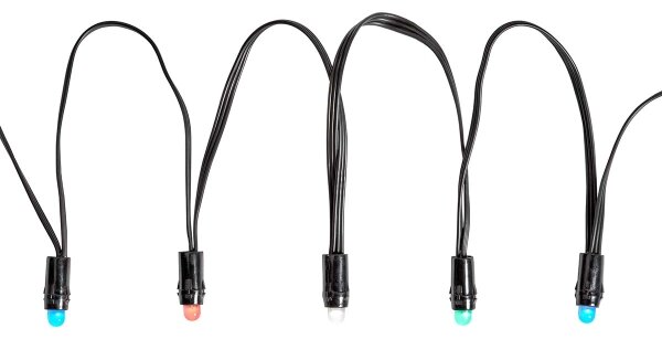 Nedis WIFILP01C48 - LED RGB Venkovní vánoční řetěz 48xLED 13,8m IP65 Wi-Fi Tuya