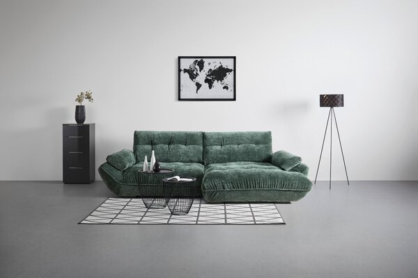SEDACÍ SOUPRAVA, textil, tmavě zelená - Sedací soupravy