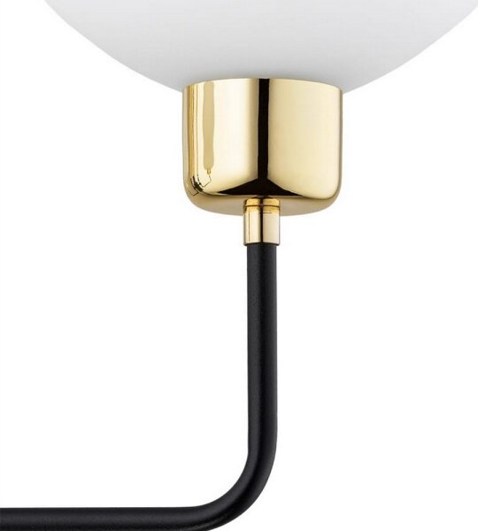 Argon 8032 - Nástěnná lampa RAVELLO 1xE14/15W/230V černá/zlatá
