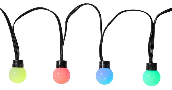 Nedis WIFILP02C48 - LED RGB Dekorační řetěz 48xLED 13,8m IP65 Wi-Fi Tuya
