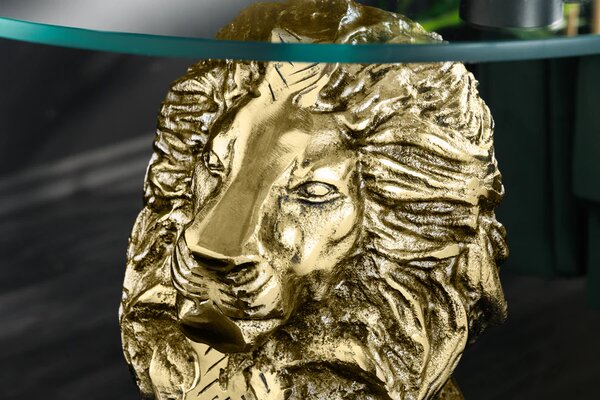 Odkládací stolek WILDLIFE LION 60 CM zlatý Nábytek | Doplňkový nábytek | Odkládací stolky