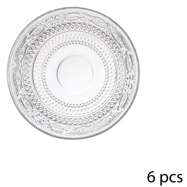 Jídelní souprava, 18 prvků, skleněná