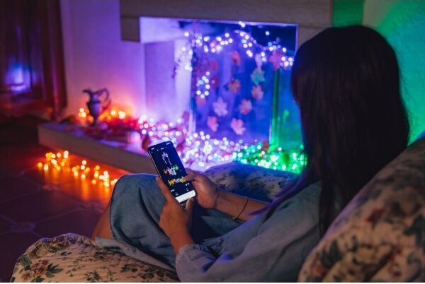 Twinkly TWS250STP-BEU - LED RGB Venkovní řetěz 250xLED 23,5m IP44 Wi-Fi