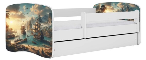 Kocot kids Dětská postel Babydreams loď bílá, varianta 70x140, bez šuplíků, bez matrace