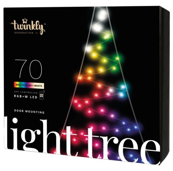 Twinkly TWWT050SPP-BEU - LED RGBW Venkovní vánoční stromeček 70xLED IP44 Wi-Fi