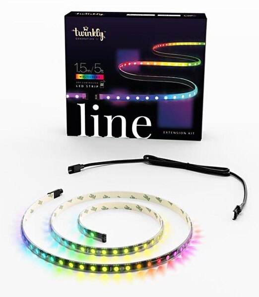 Twinkly TWL100ADP-B - LED RGB Prodlužovací pásek LINE 100xLED 1,5 m Wi-Fi