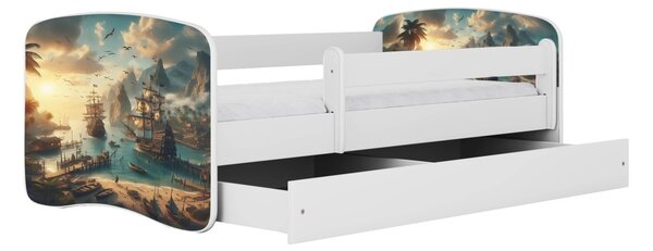 Kocot kids Dětská postel Babydreams loď bílá, varianta 70x140, bez šuplíků, bez matrace