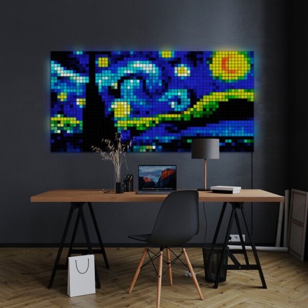 Twinkly TWQ064STW-01-BUSB - LED RGB Panel SQUARES 64xLED 16x16 cm Wi-Fi