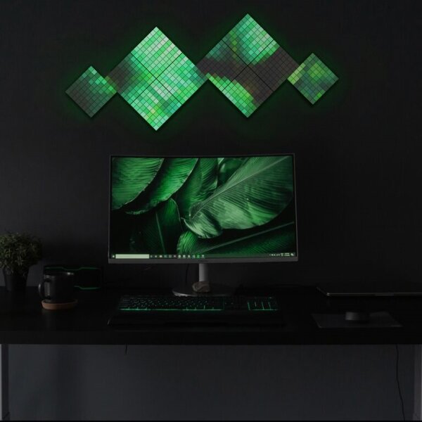 Twinkly TWQ064STW-01-BUSB - LED RGB Panel SQUARES 64xLED 16x16 cm Wi-Fi