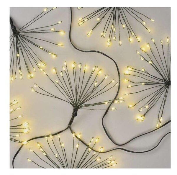 LED řetěz 300xLED 5,2+3 m teplá bílá