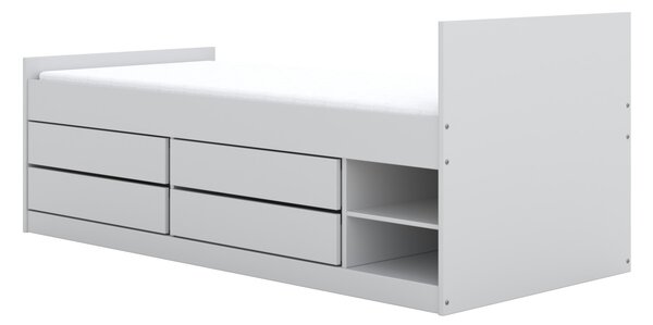 Kocot kids Dětská postel Leon 200x90 cm bez matrace se zásuvkami bílá