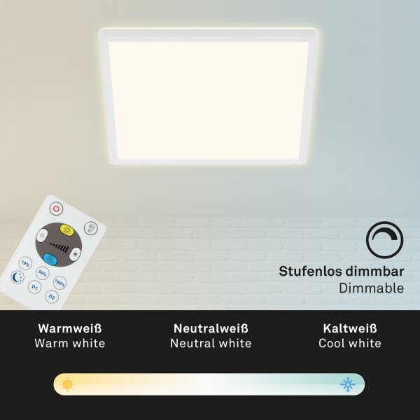 Briloner 7081-016 - LED Stmívatelné stropní svítidlo SLIM LED/18W/230V + DO