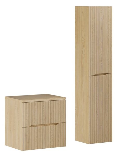 Comad Koupelnová sestava Nordic s deskou a skříňkami 60 cm dub cremona