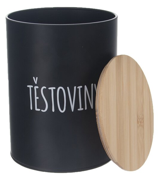 Dóza Těstoviny BLACK pr. 13 cm