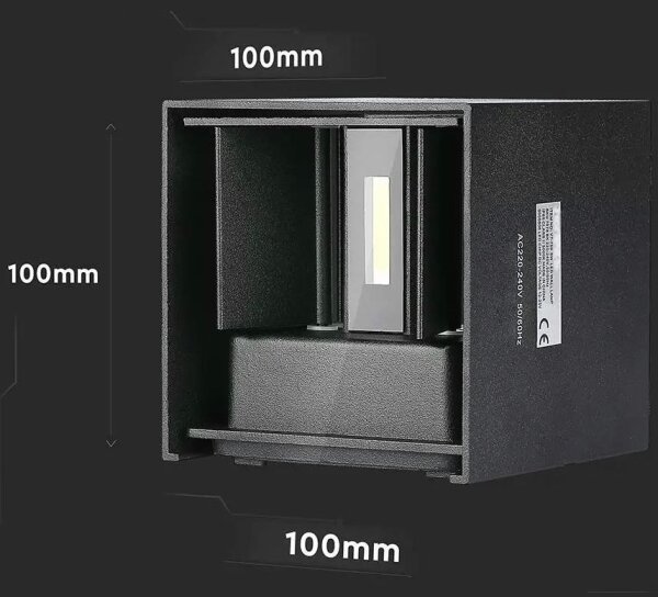 LED Venkovní nástěnné svítidlo LED/5W/230V 3000K IP65 černá